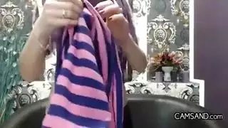 نك قوي مع امرأة عربية مثيرة في حجابها