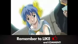 سكس أنيمي في التاكسي: إيلاج مزدوج في المقعد الخلفي