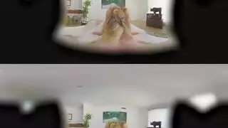 فتاة روسية تأخذ قضيبًا وحشيًا في مشهد واقع افتراضي صريح