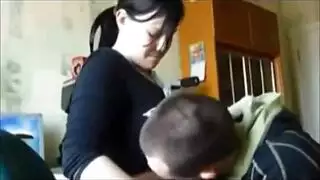 امرأة سمراء ساخنة ، امرأة سمراء ، احصل على كريمةها ، بعد امتصاص الديك