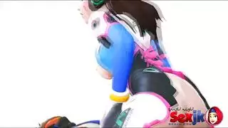 عاهرة كرتونية تتعرض مؤخرتها الكبيرة للاغتصاب من الخلف